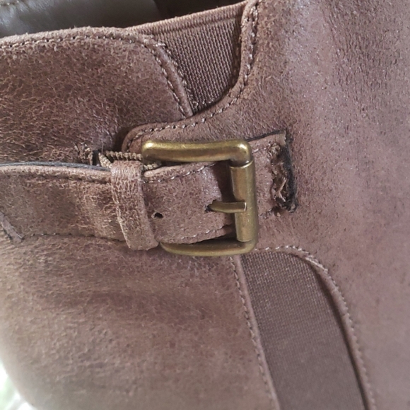 Sugar Faux Suede Brown Platform Shoes Sz 9 - Picture 5 of 8